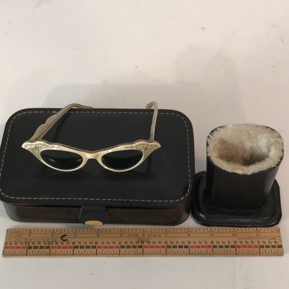 Hickok Black Leather Dresser Valet  Original -Mad Men Alert Hickok Vintage - Picture 2 of 15